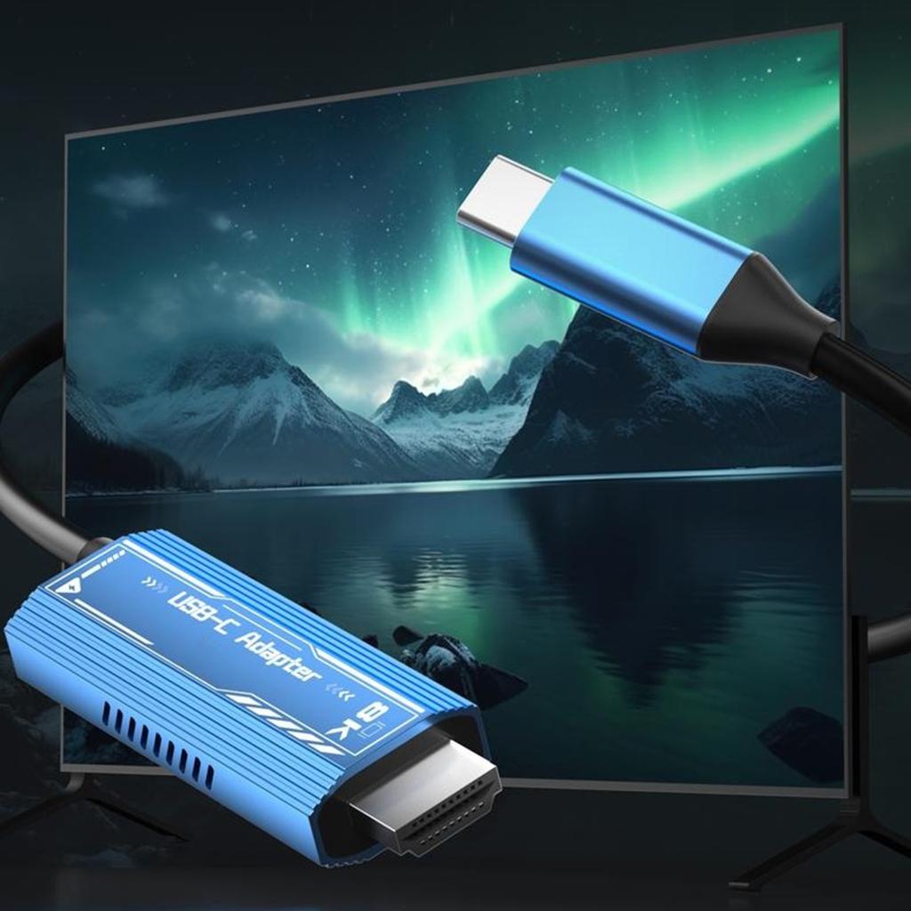 V286 USB-C to HDMI 8K HD Video Adapter Cable with PD3.0 100W Fast Charging Port