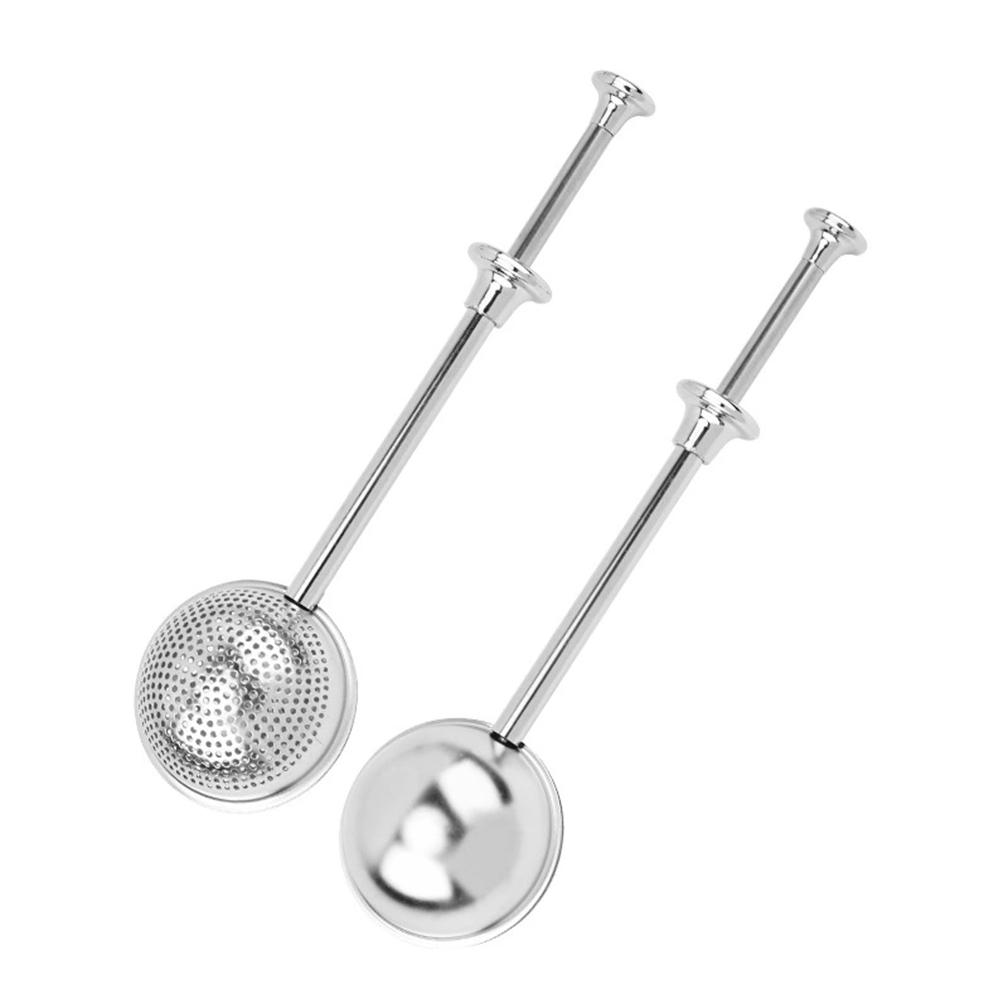 2Pcs Stainless Steel Tea Strainer for Loose Leaf Tea or Baking Supplies