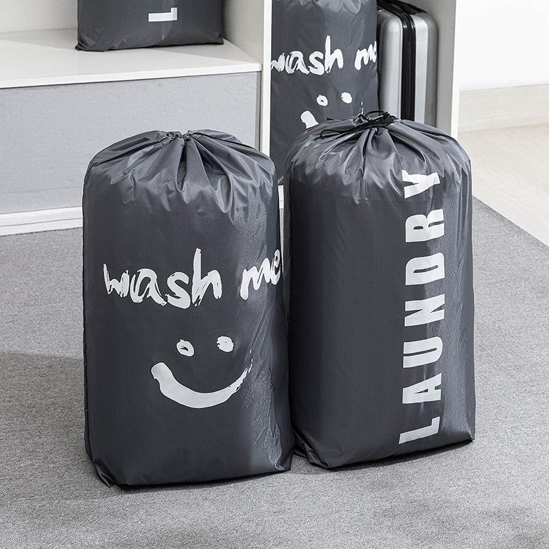 Large Capacity Waterproof Drawstring Laundry Bag for Clothes and Quilts
