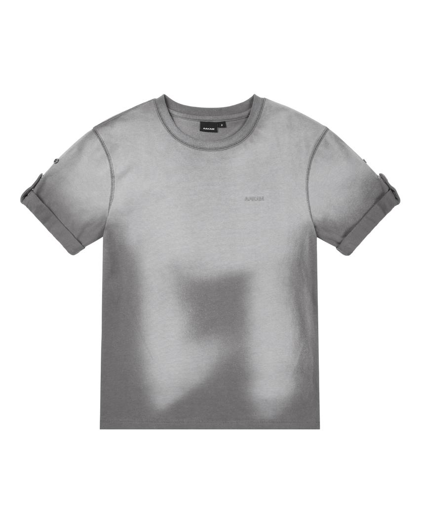 AAKAM Dirty Mist Roll-Up Half Top (Dark Gray)