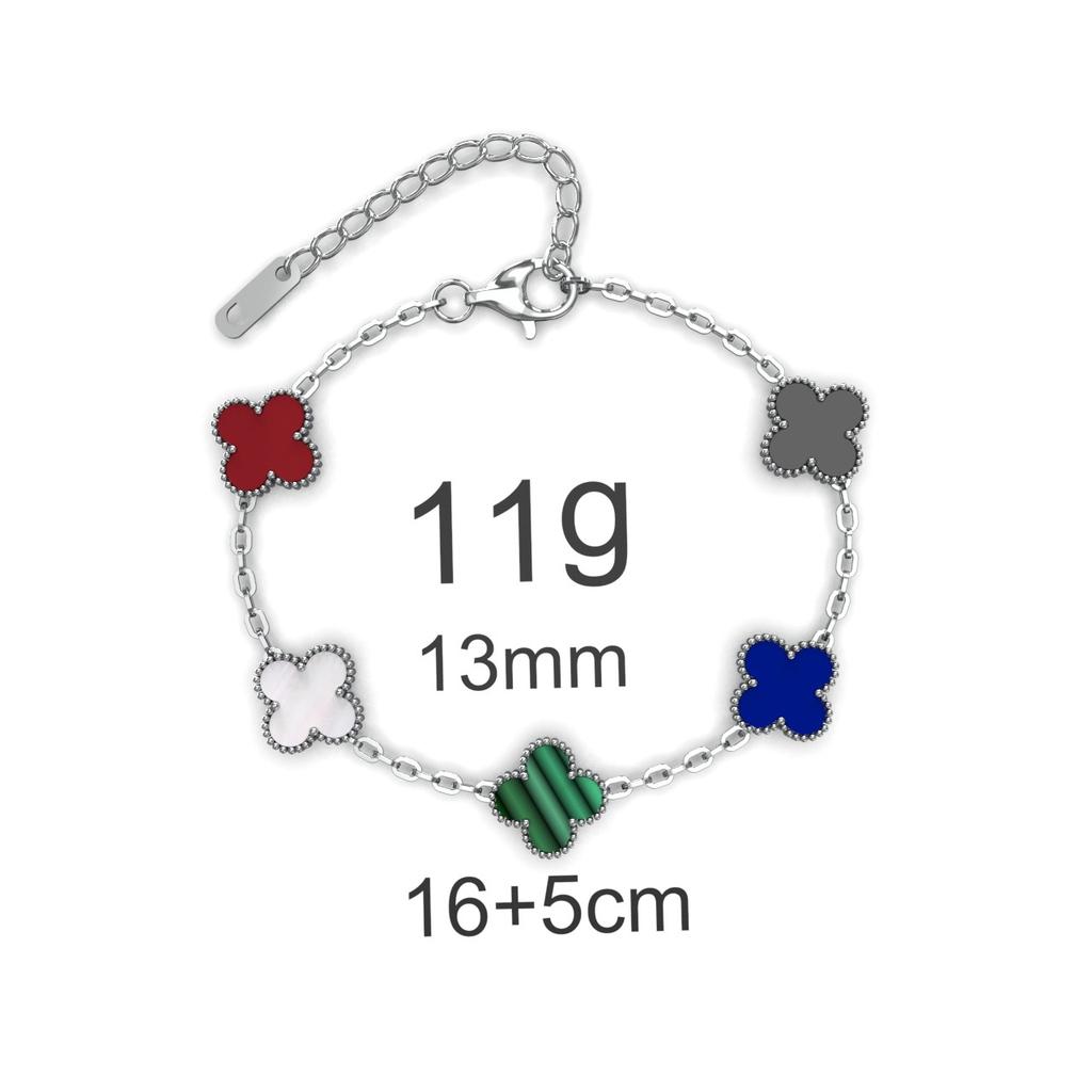 Fashion Four-leaf Clover Titanium Steel Bracelet Small Fresh Petals Personalized Colorless Ladies Bracelet