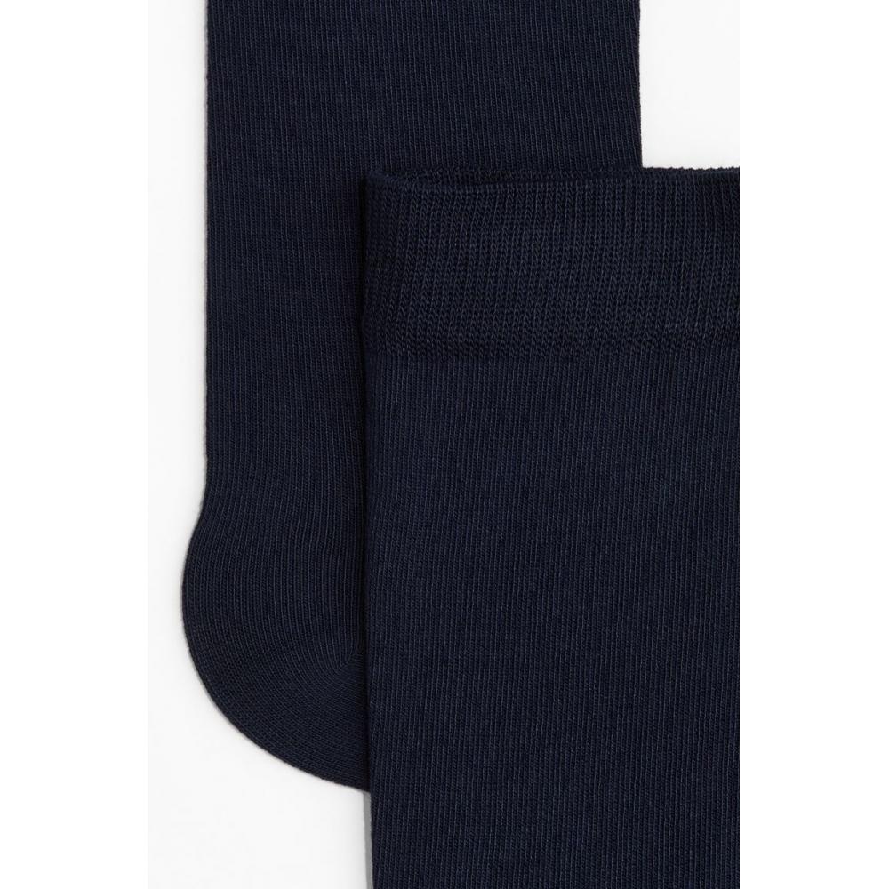 H M baMboo Viscose Blend Socks Navy Blue