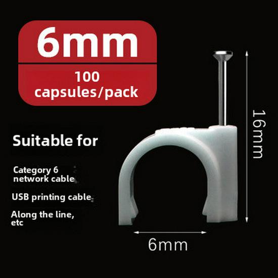 Clous en acier, fils et serre-câbles (4-50mm) - Pinces carrées et rondes en plastique/nylon