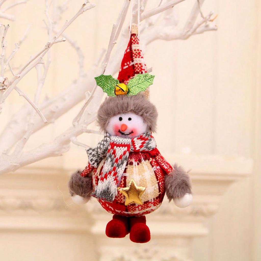1pc Stand Santa Claus Snowman Elk Bear Doll Pendants Christmas Tree Decorations Children's Gifts New Year Christmas Decorations