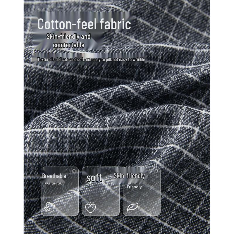 Women's Relaxed Fit Plaid Pullover Shirt