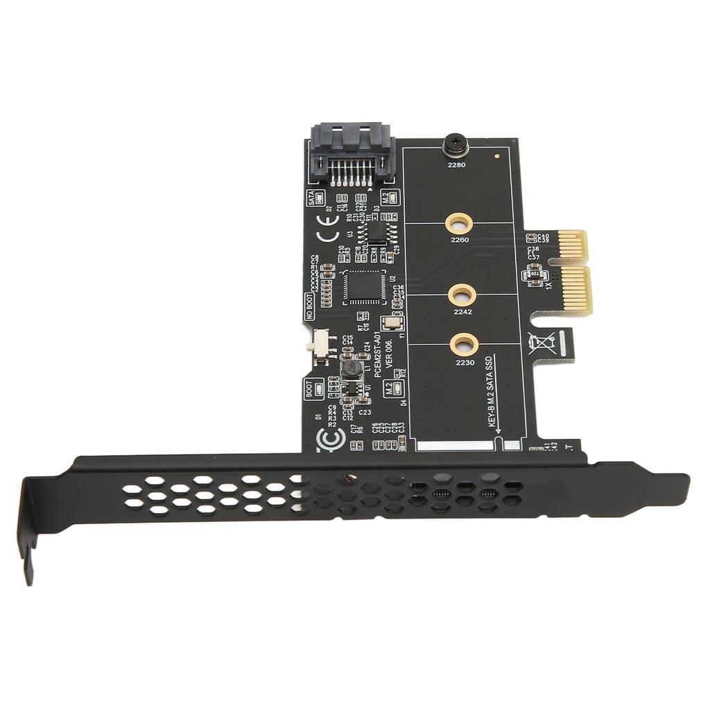 PCIE to SATA Expansion Card 6Gbps PCIE to SATA3.0 M2 NGFF Expansion Card Adapter Card for WinXP for Win7 8 10 11 for