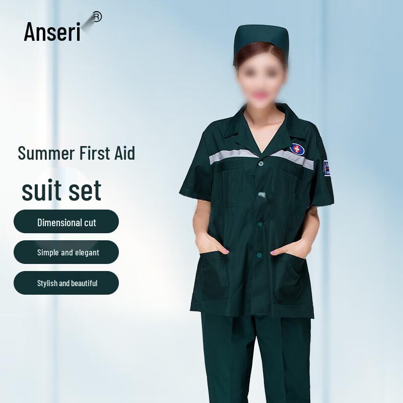 Ansaicui Summer Nurse Emergency Scrub Set 2XL Women s
