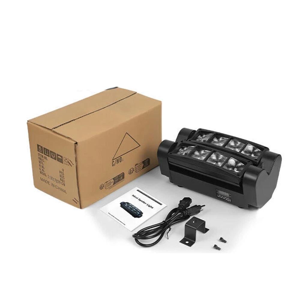 

40 Вт Сценический свет Светодиодные диско-огни DJ Паук Вращающаяся голова RGBW Луч DMX Вечеринка Шоу Огни Для KTV Вечеринки Паба Фестиваля Шоу-площадка