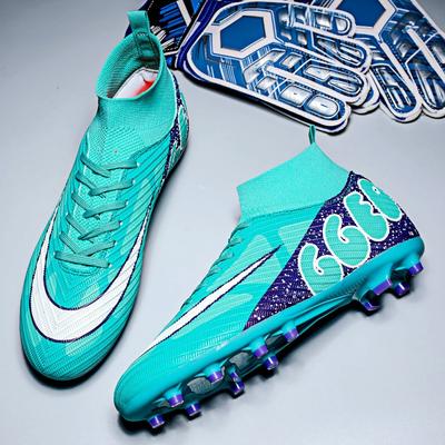 Fußballschuhe High-Top gebrochene Stollen Herren- und Damen-Erwachsene Kinder Spikes Trainingsschuhe (Direktverkauf)