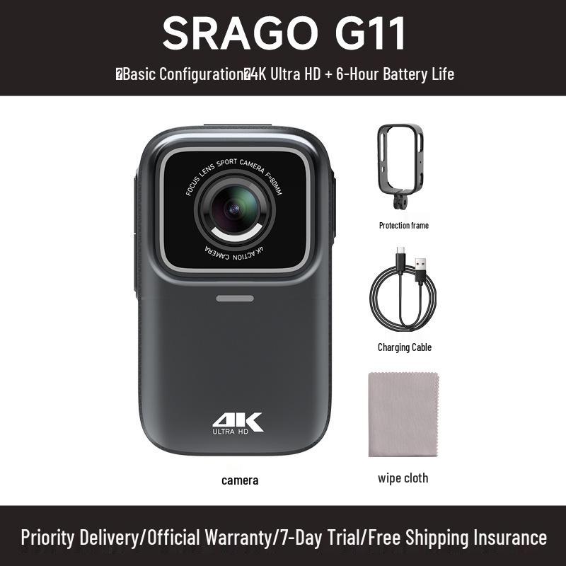 G10 4K HD Motorcycle Helmet Dash Cam with Thumb Control