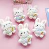 Cartoon Plush Bunny Doll Brooch For Women Cute Little Rabbit Doll Accessories Student Backpack Clothing Decoration Girls