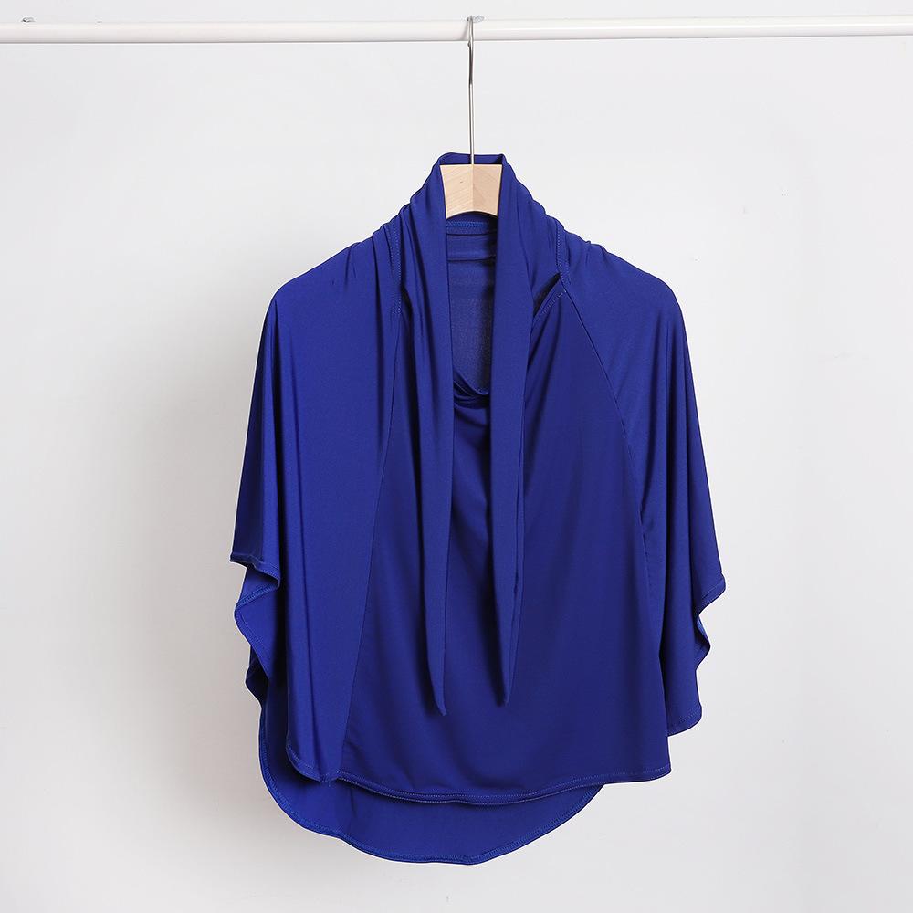 Ramadan Spring Summer Breathable Ironless Hijabs Long Instant Hijab Woman Ready To Wear With Face Masks Ready to Wear Hijabs