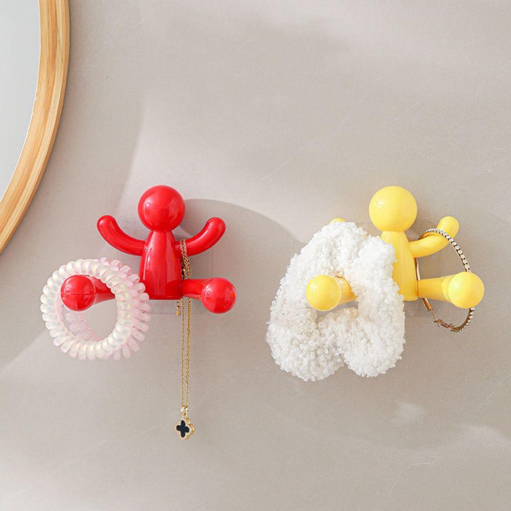 3pcs Creative Jewelry Storage Rack Cartoon Key Storage Rack Wall Shelf Organizer  Bedroom