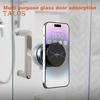 Magnetic Car Phone Holder 360 Degrees Rotation Strong Magnet Suction Cup Mount for IPhone 16/15/14/13/12 Hands-Free Phone Holder for Car Gym Mirror