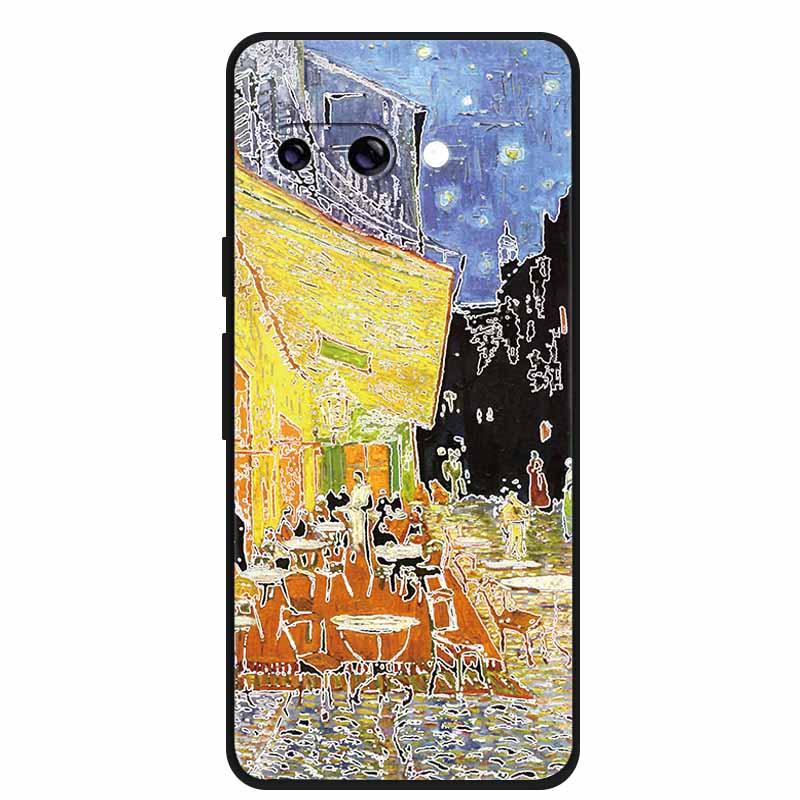 For Google Pixel 9A 5G Case 3D Relief Flower Emboss Soft Silicone various Flower Cartoon Cat Cover For Google Pixel 9a TPU Cases