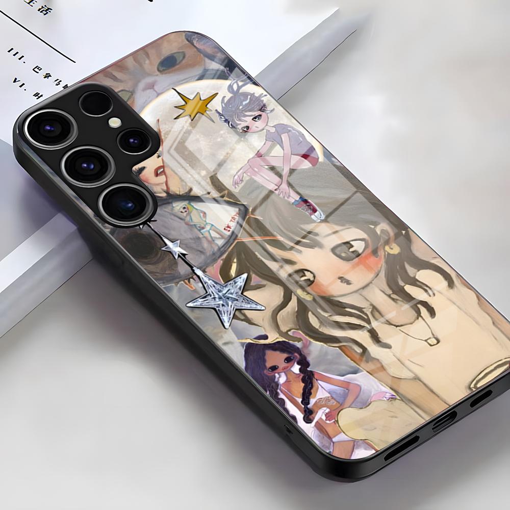 A-Aya T-Takano Art Phone Case For Samsung S26 S25 Edge Ultra S23 S22 S21 S20 Ultra Plus S24 Fe A54 A53 A25 Glass Cover