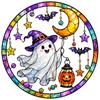 Halloween Witch Static Cling Window Decals Moon Decor 3030 Cm