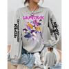 Fashion Women's T-shirt Demon Hunters Anime Print Girl Daily Casual Pullover Spring And Autumn Long Sleeve Sweatshirt Women's Top Tees Clothing