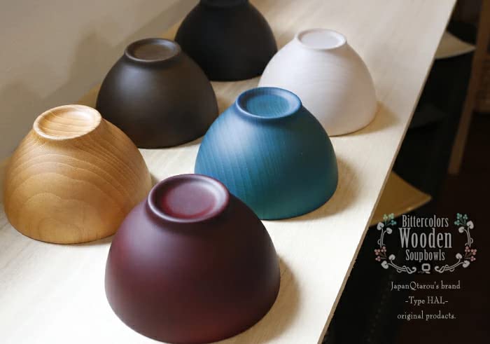 Echizen Lacquerware Soup Bitter Wood Grain 1 Gift Box Made in Japan Bowl, Colors, Design, Bowl, Included,