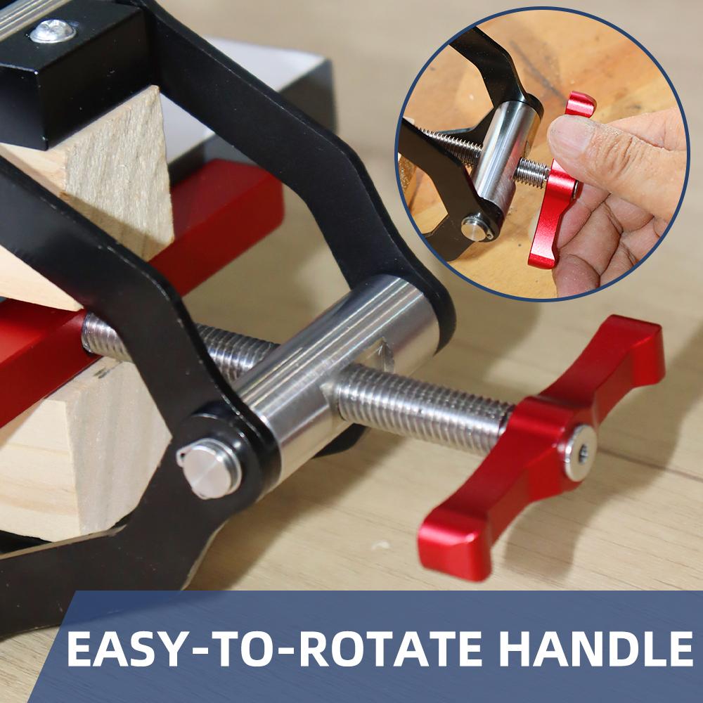 ENJOYWOOD 4-Way Panel Clamp Wood Gluing Clamp Four-Way Pressure Cabinet Clips For Woodworkers Cabinet and Furniture Makers