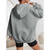 Women's Fashion Casual Solid Color Print Long Sleeve Hooded Hoodies & Sweatshirts