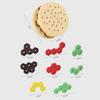 Wooden Shaped Hamburger Column Block Children Toy For Children Brain Training