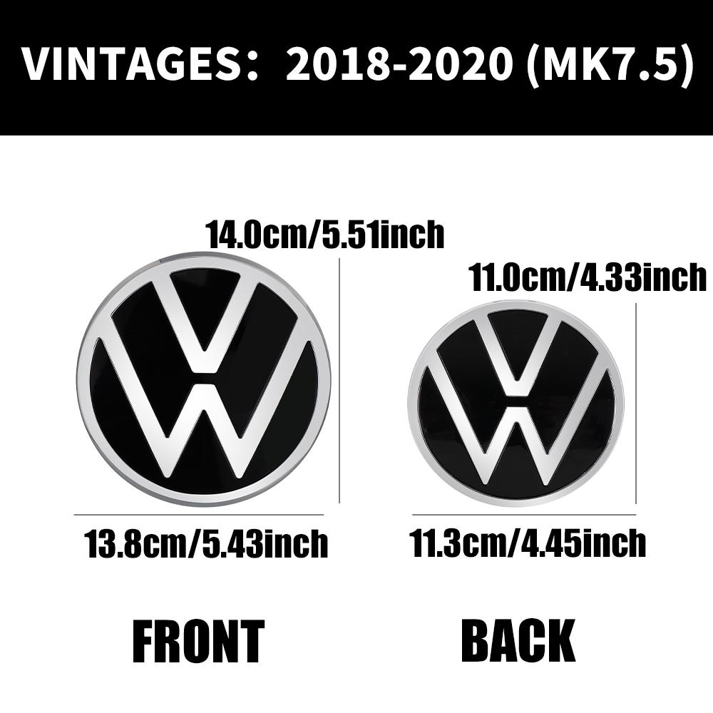 Car Front Grill Emblem Rear Trunk Badge Lid Cover For Volkswagen VW Golf 7 MK7 2014 - 2017 GOLF7.5 MK7.5 2018 - 2020