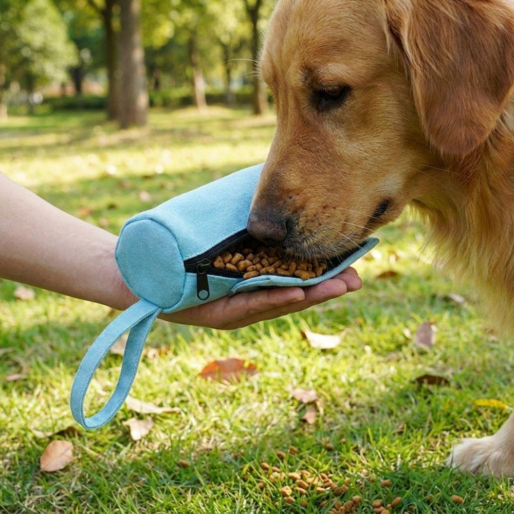 Portable Pet Snack Pouch Leak-proof Puppy Snack Reward Bag Pet Training Waist Bag Pet Training