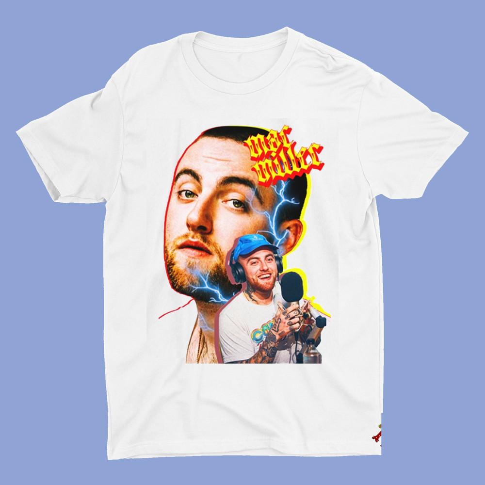 MAC MILLER White Short Sleeve Cotton T-Shirt Unisex All Size S to 2345XL Unisex T-Shirt S
