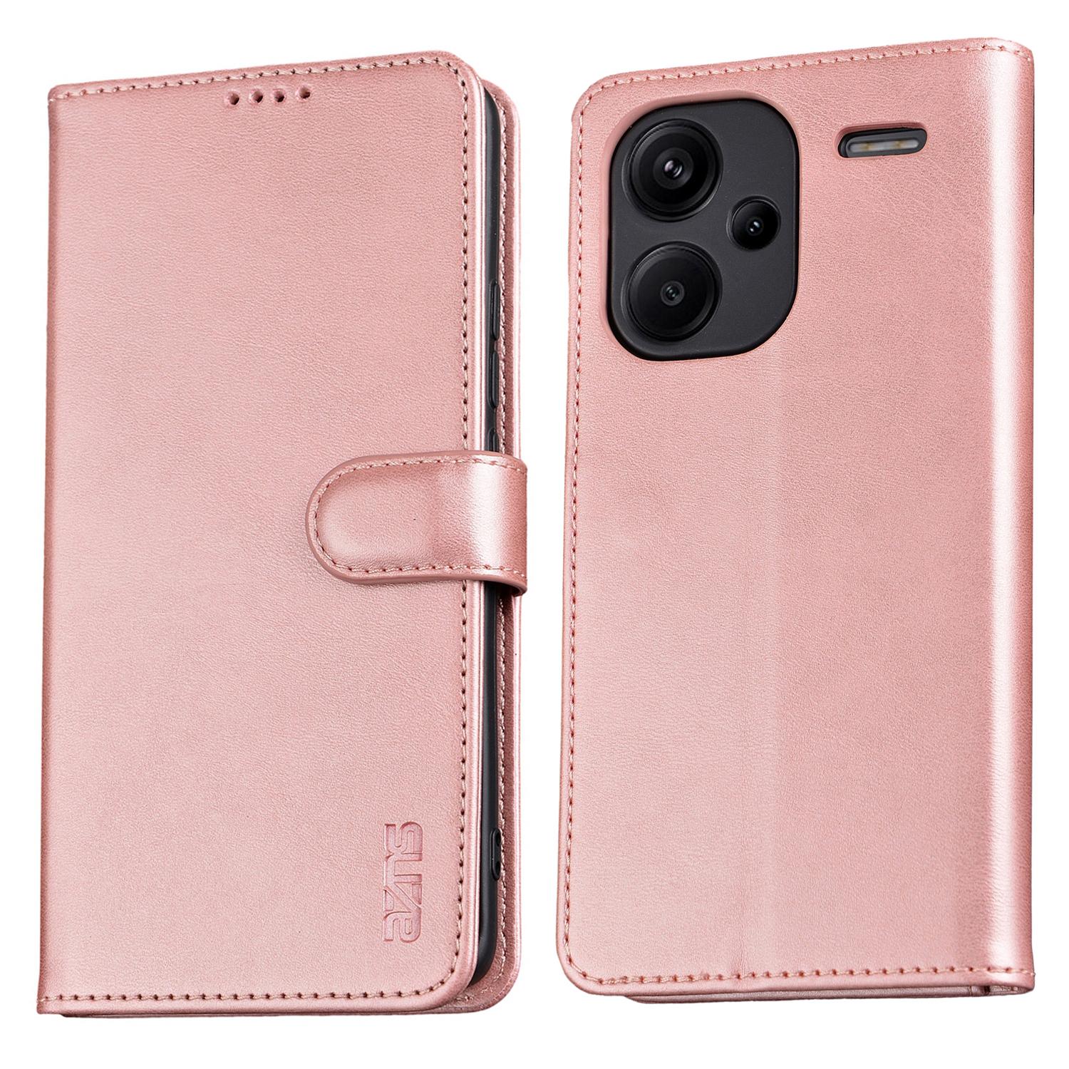 

AZNS For Xiaomi Redmi Note 13 Pro+ 5G Leather Case Stand TPU Inner Shell Phone Cover E