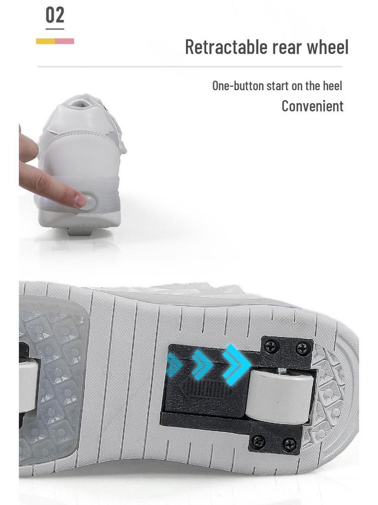 Işıklı Çocuk Parlayan Çift Tekerlekli Paten Ayakkabıları - Erkek ve Kız Çocukları İçin Inline Paten