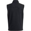 Under Armour UA Microfleece Maxx Vest Solid Color Zip Stand Collar Men Vest Black 1379918001