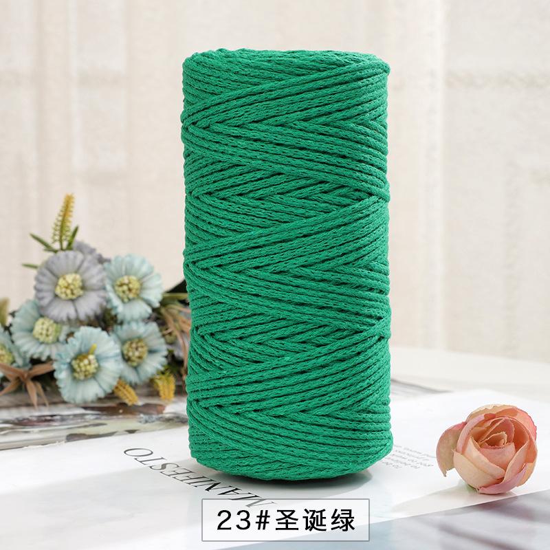 150g/150m 2mm Round Strand Hollow Yarn,European Hook Bag Core Diy Thread,Many Colors,Hand-knitted Crochet Matching Crocheting