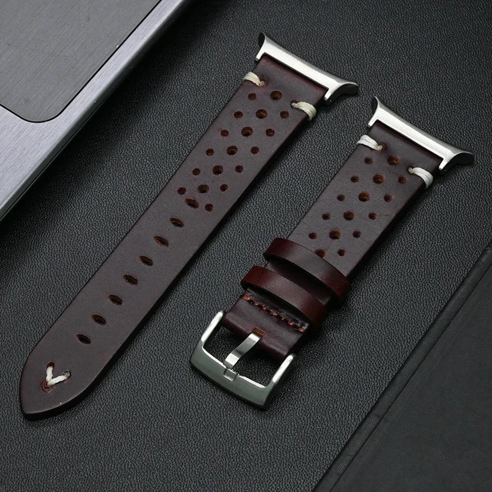 Luxus-Lederarmband für Samsung Galaxy Ultra Watch 47mm Lückenlos Business-Armband für GALAXY WATCH ULTRA 47 Gebogenes Endstück