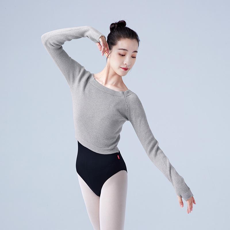Women's Long Sleeve Knitted Cardigan Sweater for Autumn/Winter Dance Practice