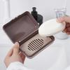Waterproof Travel Soap Dish Drainable Design Soap Dish Portable Plastic Soap Box  for Home Use