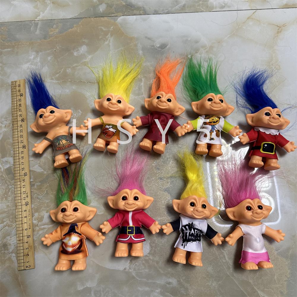 Multi-Style Optional Magic Hair Elves Troll Dolls Indian Hairy Ugly Baby Handmade Toy Gifts