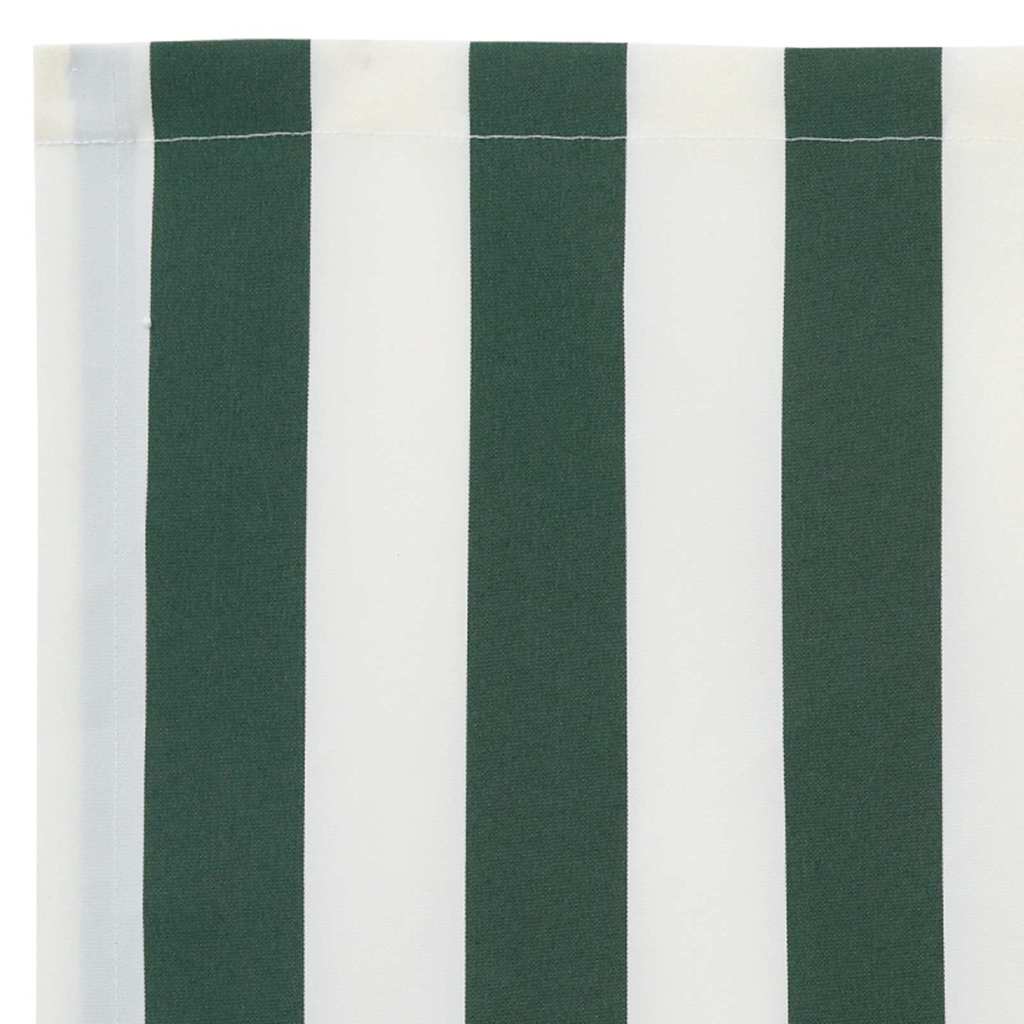 Replacement Canopy Fabric Green and White 5 X 3.5 M Polyester