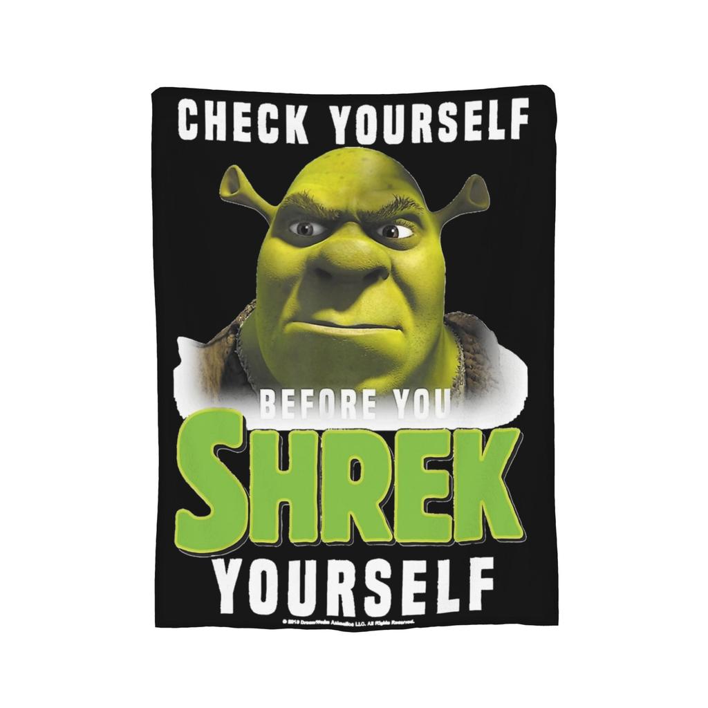 Funny  S-Shreks Pattern Blanket Cover  Plush Throw Blanket Summer Air Conditioning Decoration Ultra-Soft Warm Bedsprea,