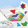 Logical Thinking Training Smart Clearance Tangram Toy Montessori Logical Puzzle Game  Gifts