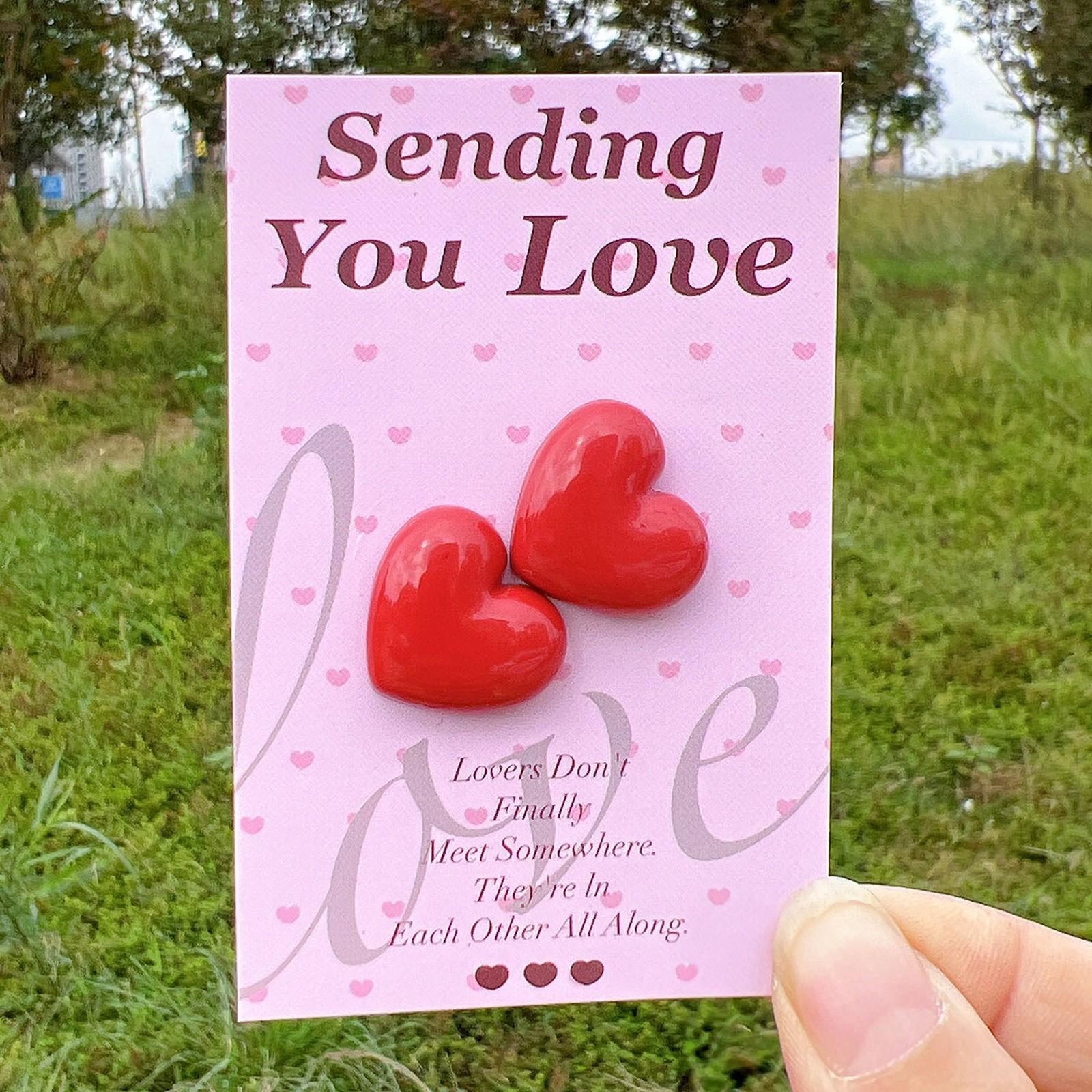 

6PC Pocket Card Decoration Gift Diy Card Cross-border Valentine s Day Hug Card Love Card For Children, Friends, Lovers Valentines Party Supplies One Size