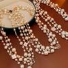 Long Sweater Chain Four-leaf Clover Necklace - High-end Double Layer Necklace Fashionable Versatile and Luxurious Pendant