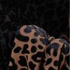 1yard Khaki Black Leopard Print Fabric African Spandex Fabric Velvet Burnout Fabric for Dress DIY Sewing Cheongsam Clothing