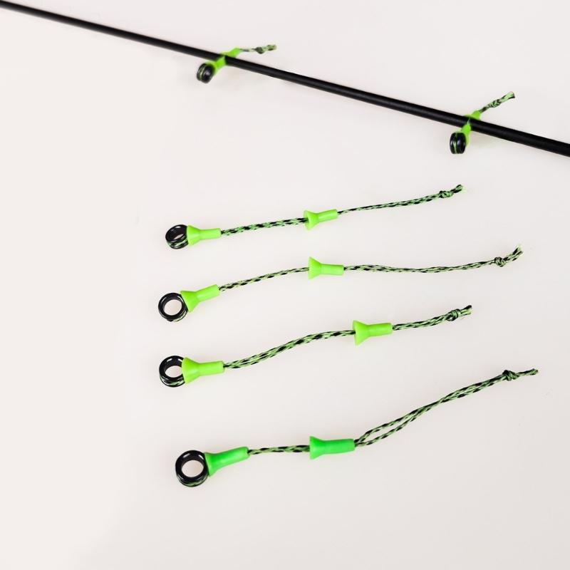 Pack of 10 Efficient Ceramic Guide Rings with Quality Rubber Construction for Prolonged Fishing Lifes and Reliability