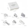 HannaFires Mini Office Stationery Kit Includes Storage Case for Portable and Efficient Work and White 8-Piece - Study,