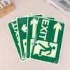 Hot Glow In Dark Exit Signs Luminous Security Stickers Wall Safety Adhesive Fire Evacuation Directional Night Visibility Signage
