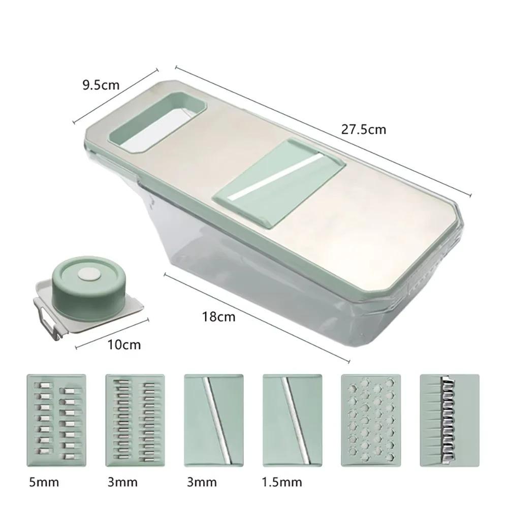 Multifunctional Vegetable Cutter Slicer Kitchen Household Potato Shredded Cucumber Artifact Stainless Steel Grater Kitchen Tools