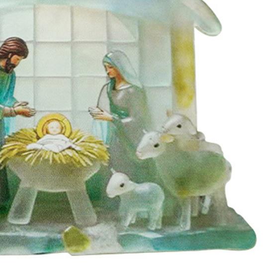 Nativity Ornament for Christmas Tree Acrylic Christian Nativity Scene Hanging Decoration Religious Suncatcher for Home Window Decor