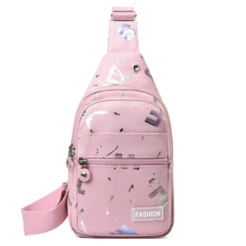 Women'S Chest Bags Geometric Print Oxford Cloth Casual Crossbody Bag Sports Travel Outdoor Chest Shoulder Bags