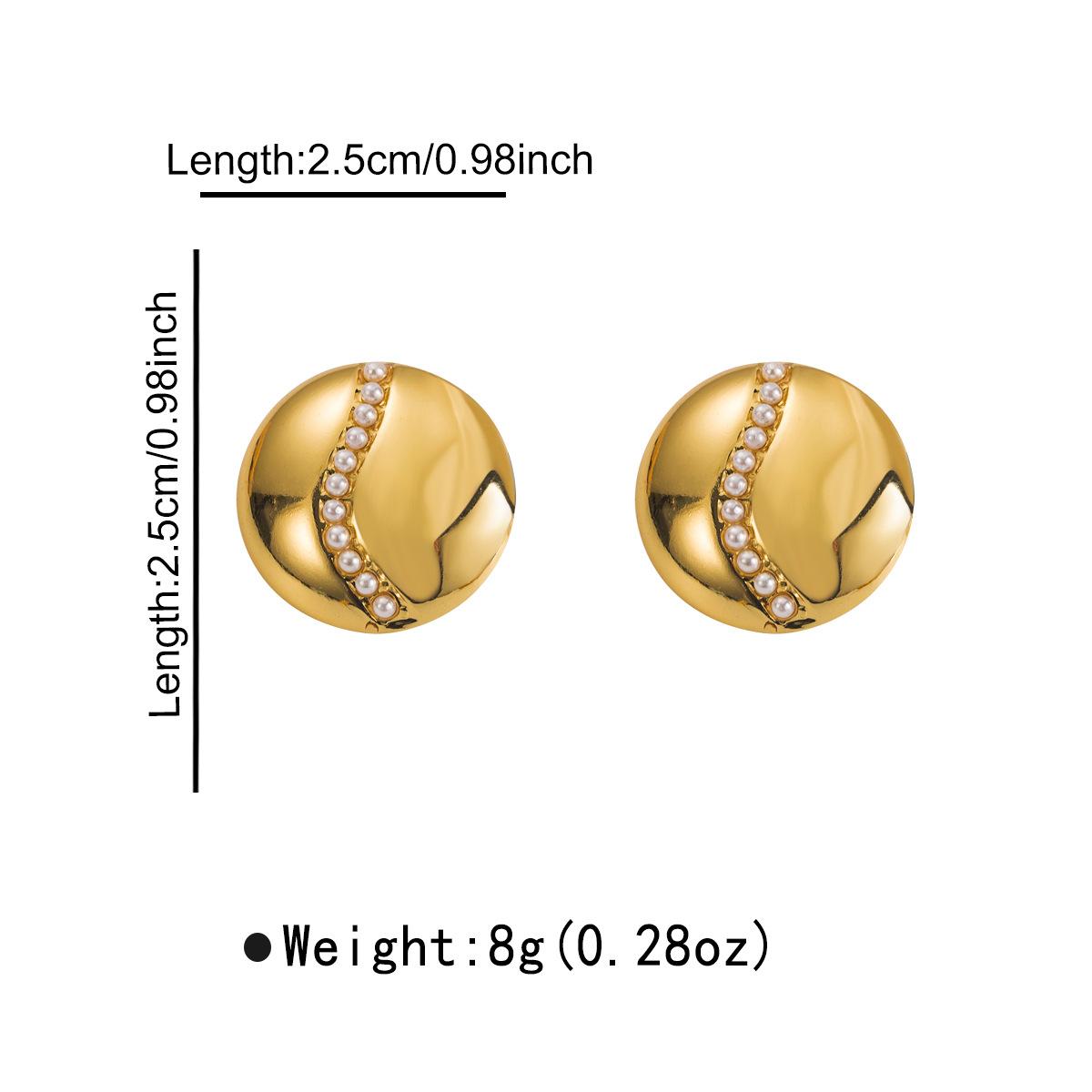 Винтажные бирюзовые серьги-гвоздики в форме капли воды Классические геометрические серьги из нержавеющей стали с жемчугом Для женщин Модные украшения